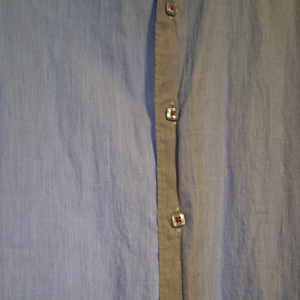 Brooksfield Light Blue Dress Shirt with White Accents